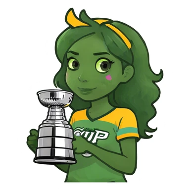 Cute girl with an amazing Stanley  sticker