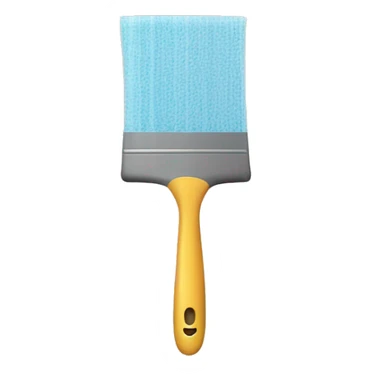 smiling emoji holding squeegee sticker