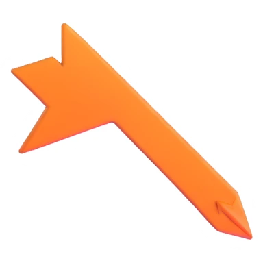 3D arrow pointing to MORE text sticker