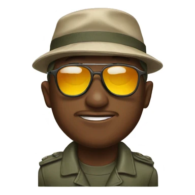 salute sunglasses sticker