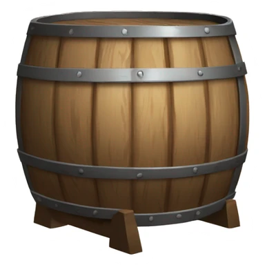wooden barrel sticker