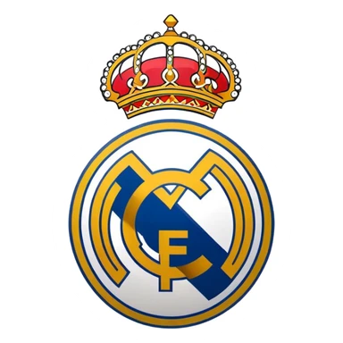 Real Madrid football club logo sticker