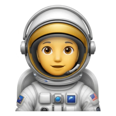 Astronaut floating sticker