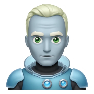 mr freeze with green shirt sticker