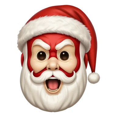 scream mask santa sticker