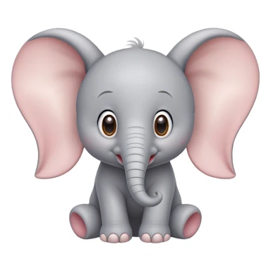 white dumbo elephant disney sticker