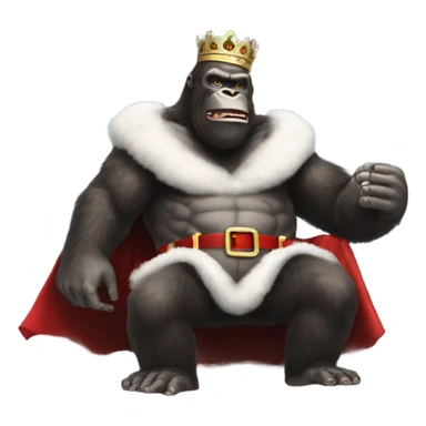 King Kong santa snow sticker