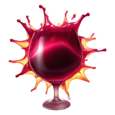 Red wine supernova  sticker