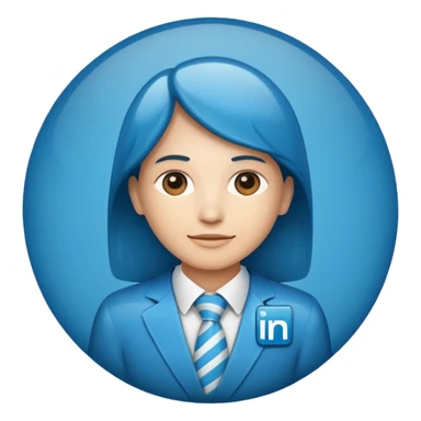 The professional emoji of LinkedIn's logo sticker