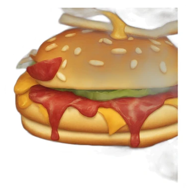 grilled burger pattie s sticker