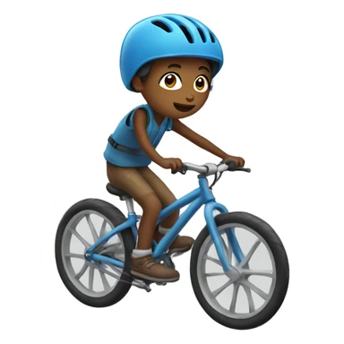Kid on bike  sticker