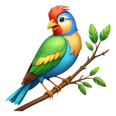 Pájaro cantando  sticker