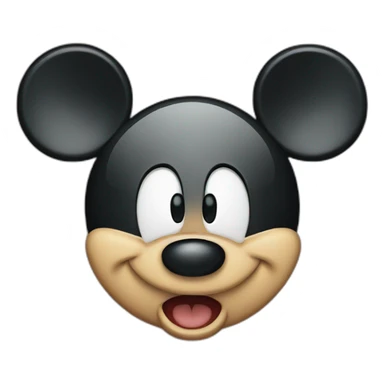 Mickey Mouse with an angry face sticker