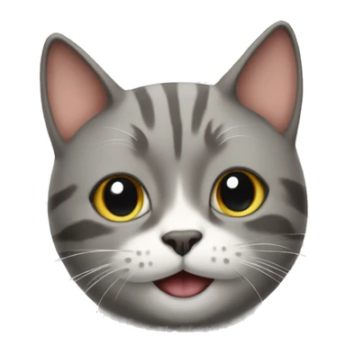 cat saying meow sticker