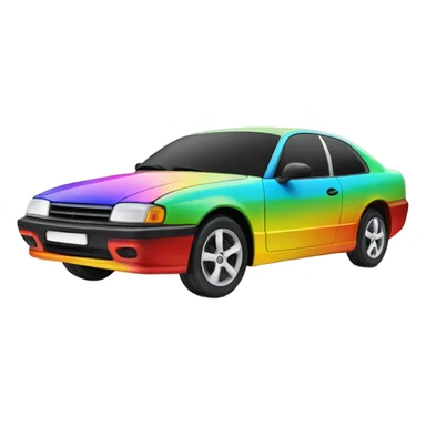 Car multicolor  sticker