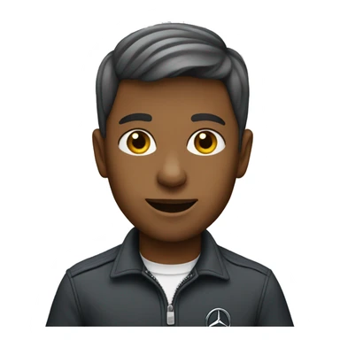 boy driving mercedes benz car sticker