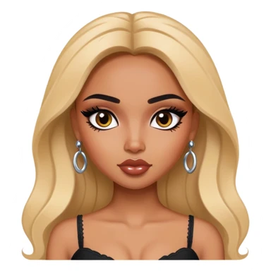 spanisj beauty standard, pretty bratz baddie, black eyeliner sticker