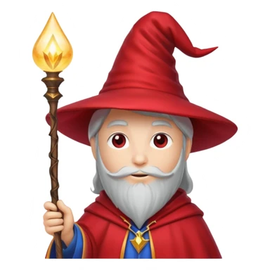 heart with a wizard hat and glowing wand sticker