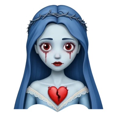 heart corpse bride HEART sticker