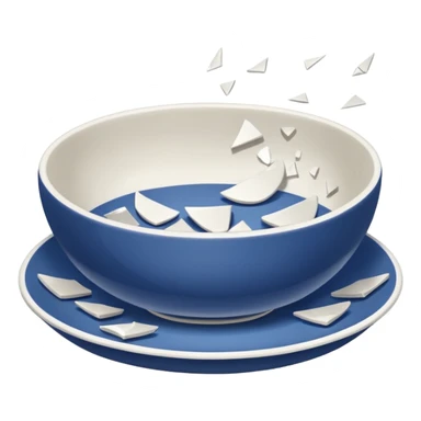 generate an emoji a broken dish sticker