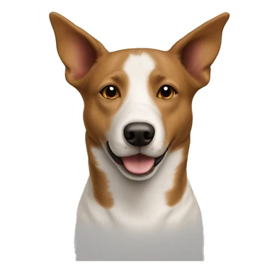Brown tan and white cattle dog thin white stripe sticker