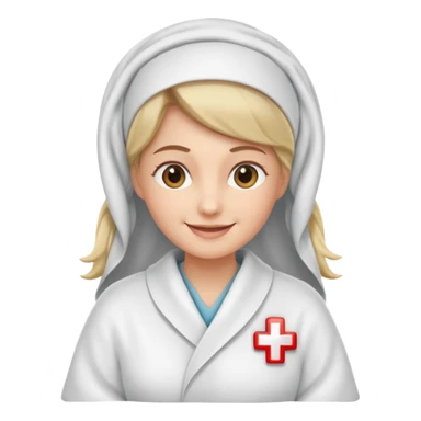 Nurse with blanket sticker