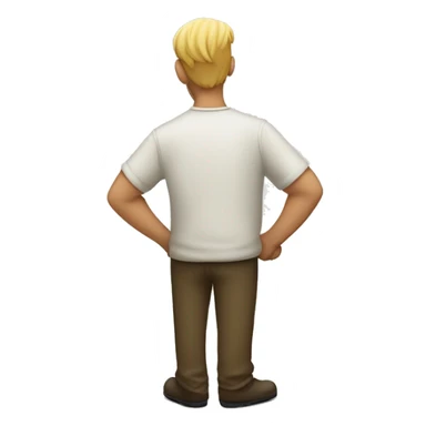 Homme qui regarde derrière un mur sticker