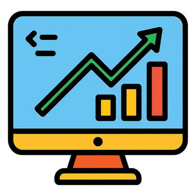 terminal icon in the style of a trading platform, minimalist design sticker