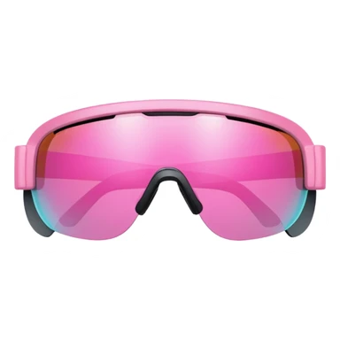 heavy duty pink visor sunglasses, substantial thickness, bold futuristic design sticker