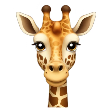 cute Giraffe head sticker