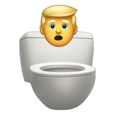 donald trump in the toilet sticker