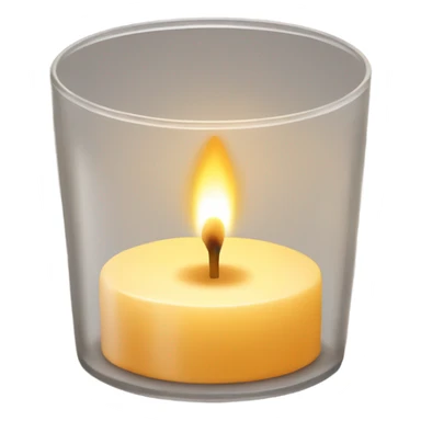Lit TEALIGHT candle sticker