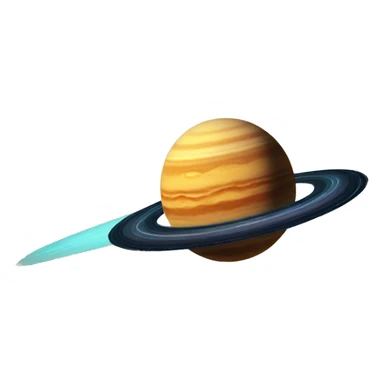 Vintage Planet comet streak motion blur sticker