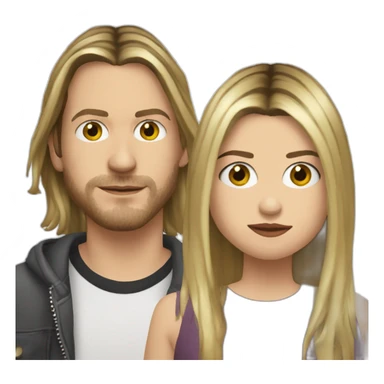 Riley hawk and Frances cobain sticker