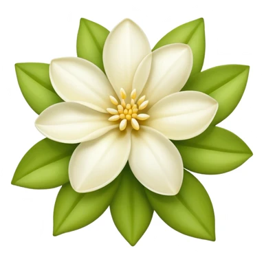 emoji vanille fleur sticker