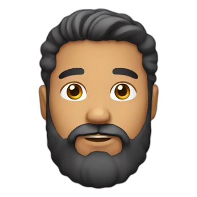 37 year latino male with beard sticker