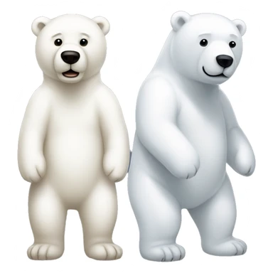 make a white teddy bear that looks like a polar bear but a regular teddy bear sticker