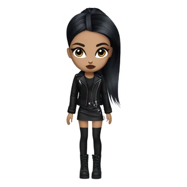 Goth bratz doll sticker