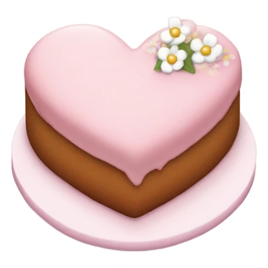 Small cute heart cake  sticker