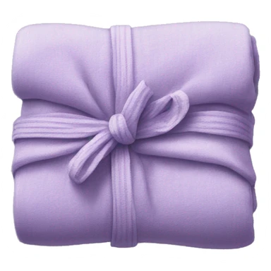Realistic lilac blankets neatly folded sticker