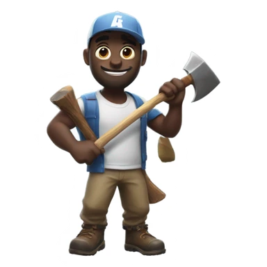 Diddy with Fortnite pick axe  sticker