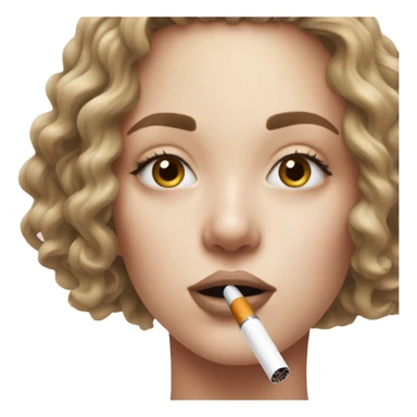 girl smoking her iqos aesthetic sticker