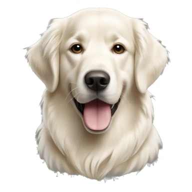 White golden retriever sayin i love you sticker