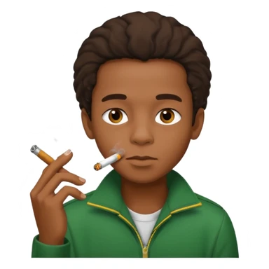 Jamaican stoner boy smoking sticker