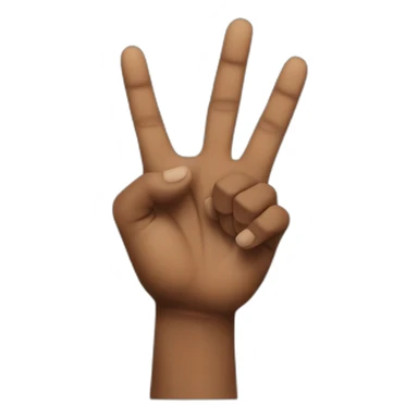 2pac hand sign sticker