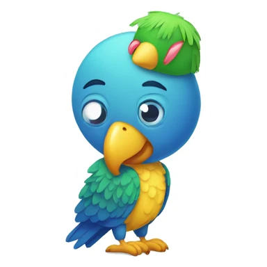 sad party parrot sticker