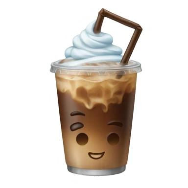 Iced coffee with straw  sticker