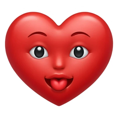 red kiss emoji sticker
