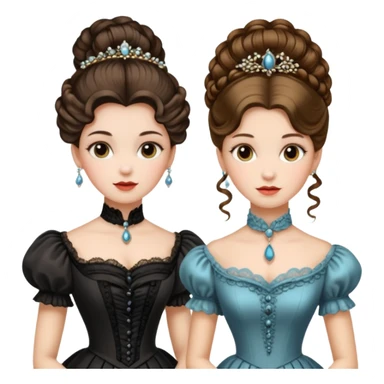 Victorian ladies  sticker