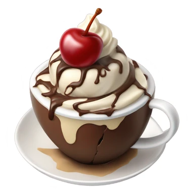 Chocolate and Vanilla Swirl Cup sticker